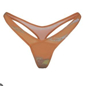 BNWT SKIMS JELLY SHEER TIE DYE THONG